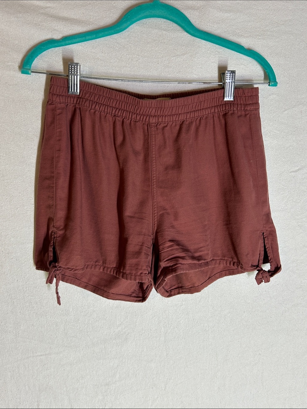 Madewell Rust-Tone Drawstring Waist Athletic Shorts